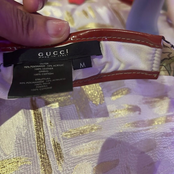 SUPER RARE GUCCI Vintage Mermaid Tattoo Stars Tie Visor!!! - Picture 5 of 16